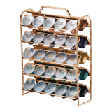 Suporte Porta 50 Cápsulas Café Expresso Nespresso Rose Gold