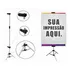 Suporte Porta Banner 2 20m Com Garra Pedestal Tripé