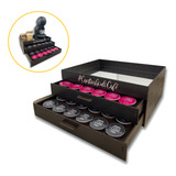 Suporte Porta Cápsula Dolce Gusto Espelhada Café 2 Gavetas