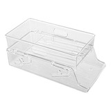 Suporte Porta Latas Organizador Geladeira Armario Cor Transparente