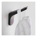 Suporte Porta Pano De Prato De Cozinha Gancho De Parede Cor Preto