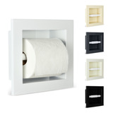 Suporte Porta Papel Higienico De Parede Papeleira Embutir