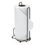 Suporte Porta Papel Toalha Preto New Black Life Arthi Mesa