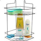Suporte Porta Shampoo Sabonete Duplo Parede Para Banheiro