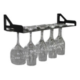 Suporte Porta Taças Em Aço De Parede All Style Lindo Cor Preto Porta Taças Aço Parede
