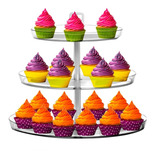 Suporte Prato Porta Doces Bolo Cupcakes Lindo E Resistente