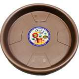 Suporte Prato Redondo Tabaco 35cm Com Rodas P Vasos Skate