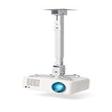 Suporte Projetor Teto E Parede Articulado Premium Branco Ajustável Giratório Para 15kg MTP-02D