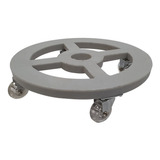 Suporte Redondo Com Roda 30cm Para Vasos Alpe Aritana