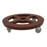 Suporte Redondo Com Roda 35cm Para Vasos Alpe Aritana