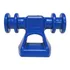 Suporte Roldana Isolador 4 Vias ranhuras   100 Unidades Azul