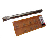 Suporte Rosca Mini Torno R166 11 10x10mm 10 Pastilhas Novas
