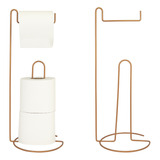 Suporte Rose Gold Porta Rolo Papel