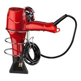 Suporte Secador Cabelo Ventosa Luxo Porta Secador Aço 4020