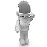 Suporte Stand De Mesa Splin Para Alexa Smart Speaker Echo Dot 5  Ou 4  Geração  Amazon  Robô Astronauta Astro Herói  Branco 