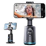 Suporte Telefone Com Rastreamento Automático Rosto Sem Necessidade Aplicativo Rotação De 360 Tripé De Rastreamento Telefone Para Câmera Inteligente Transmissão Vídeo Gimbal Estabilizador Celular