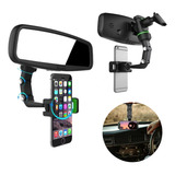 Suporte Telefone Espelho Retrovisor Carro Universal 360