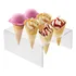 Suporte Temaki Pizza Cone Sorvete Acrílico 6 Cones Cor Transparente