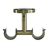 Suporte Teto Parede Duplo Para Varão Cortina Vettra 28mm Par
