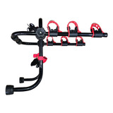 Suporte Transbike P 3 Bicicletas De Porta Malas Hatch Sedã Cor Preto