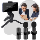 Suporte Tripé Celular Smartphone Mesa Portátil Com Microfone