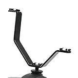 Suporte Triplo De Sapata Universal Para Flashes Monitores E Leds