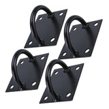 Suporte Trx Parede Teto Academia Cordas Pilates 4 Peças Boxe