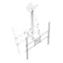 Suporte Tv De Teto Duplo 32 42 55 65 Vesa 600x400 360° 40kg Cor Branco