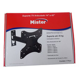 Suporte Tv monitor Articulado De Parede 14 A 42 Mister