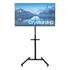 Suporte Tv Pedestal Com Ajuste De Altura E Bandeja Para Acessórios / Notebook 19 A 56 Com Rodizio