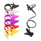 Suporte Universal Celular Haste Flexível Mesa Cama Smartphon