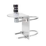 Suporte Universal De Antena Resistente De Alumínio Suporte De Mastro De Mastro De Antena Externa Com Parafusos Em U E Adaptador CB Para Antena De Caminhoneiro Celular De 3 8 24 Centro De Orifício De