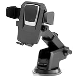 Suporte Universal De Celular Tablet Smart Phone GPS Para Carro Veicular Garra Ventosa Trava Automática Anti Queda