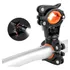 Suporte Universal P/ Bike Lanterna Farol E Bombas Giro 360° Cor Preto E Laranja