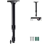 Suporte Universal Para Projetor De Teto- Suporte De ângulo Ajustável Com Cabeças Giratórias De 360 Graus Para Mini Projetor De Câmera- Sistema De Vigilância Da Casa- Preto- Mini