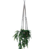 Suporte Vaso Decorativo P plantas Macrame Hanger 90cm Cru