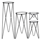 Suporte Vaso Tripe 15 30 45 60cm De Chão Plantas Jardinagem