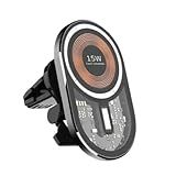 Suporte Veicular Carregamento Por Indução Magsafe Suporte De Carro Carregador Sem Fio Universal 15w Suporte Magnético Articular PREMIUM Appari