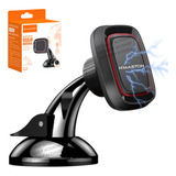 Suporte Veicular Magnético P Celular Gps Imã Potente 360 Cor Preto
