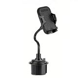 Suporte Veicular Rotativo 360 Graus Para Celular Ajustável Base Expansível Para Porta Copos 5 5cm A 10cm De Largura