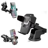 Suporte Veicular Smartphone GPS Universal Smartphone Ventosa Gruda Painel E Vidro Carro Trava Automática Anti Queda Waze - Qualidade Premium
