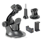 Suporte Ventosa Sucção Kit Gopro Action Cam Hero Celular