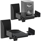 Suportes De Parede De Alto-Falante- Suporte De Alto Falante Para Alto-Falantes De Som- Suporta Até 25 Kg- Suporte Caixa De Som Preto