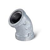 Supply Giant Cotovelo De Ferro Maleável Galvanizado De 45 Graus HNGG0012 Para Altas Pressões