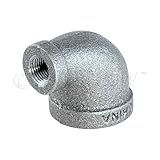 SUPPLY GIANT HNSM0381 Cotovelo De Redução De Ferro Galvanizado De 90 Graus Para Altas Pressões