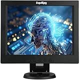 Suprlipy 12 Polegadas Tft Lcd Security Cctv Monitor 800x600 4:3 Color Screen Resolução Suporte Hdmi Vga Av Bnc Portas Mic Usb Com Controle Remoto Integrado Lounspeakers Para Câmera De Vigilância