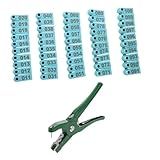SUPVOX 1 Conjunto Alicate De Orelha Aplicador De Marcador De Gado Alicate ção De Orelha Rótulos Animal Brinco Aplicador De Etiqueta Auricular De Ovelha Veterinário Semear