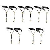 SUPVOX 10 Pulseiras De Saxofone De Couro Cinto De Couro Pulseira De Relógio De Couro Alças Ajustáveis Alça De Pescoço Para Instrumento Acessórios De Clarinete Cinto De Ombro Para Saxofone Alça