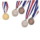 SUPVOX 5 Unidades Medalha De Competição Medalha De Premiação Medalha Para Festas Temáticas Medalha Para Esportes Medalha De Ouro Medalhas Esportivas Metal A Medalha