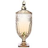 Suqueira Classica Em Cristal Ecologico Com Pe 4 5L Cor Ambar ÂMBAR L Hermitage Full Fit